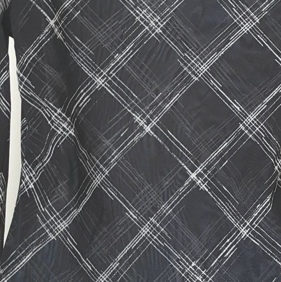 Ruffles Mesh Ooh La La Sheer Plaid Mesh Nylon Small Paris French Style Blouse - Picture 3 of 10